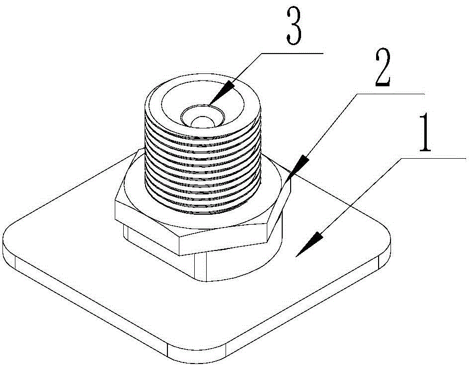 Liquid injection explosion-proof pole structure of cylindrical power battery