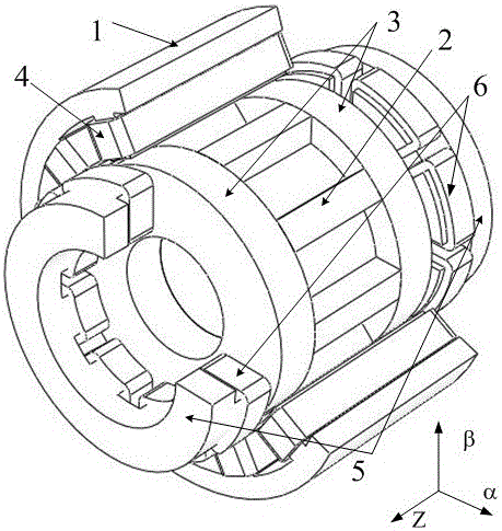 A three-degree-of-freedom magnetic levitation switched reluctance motor