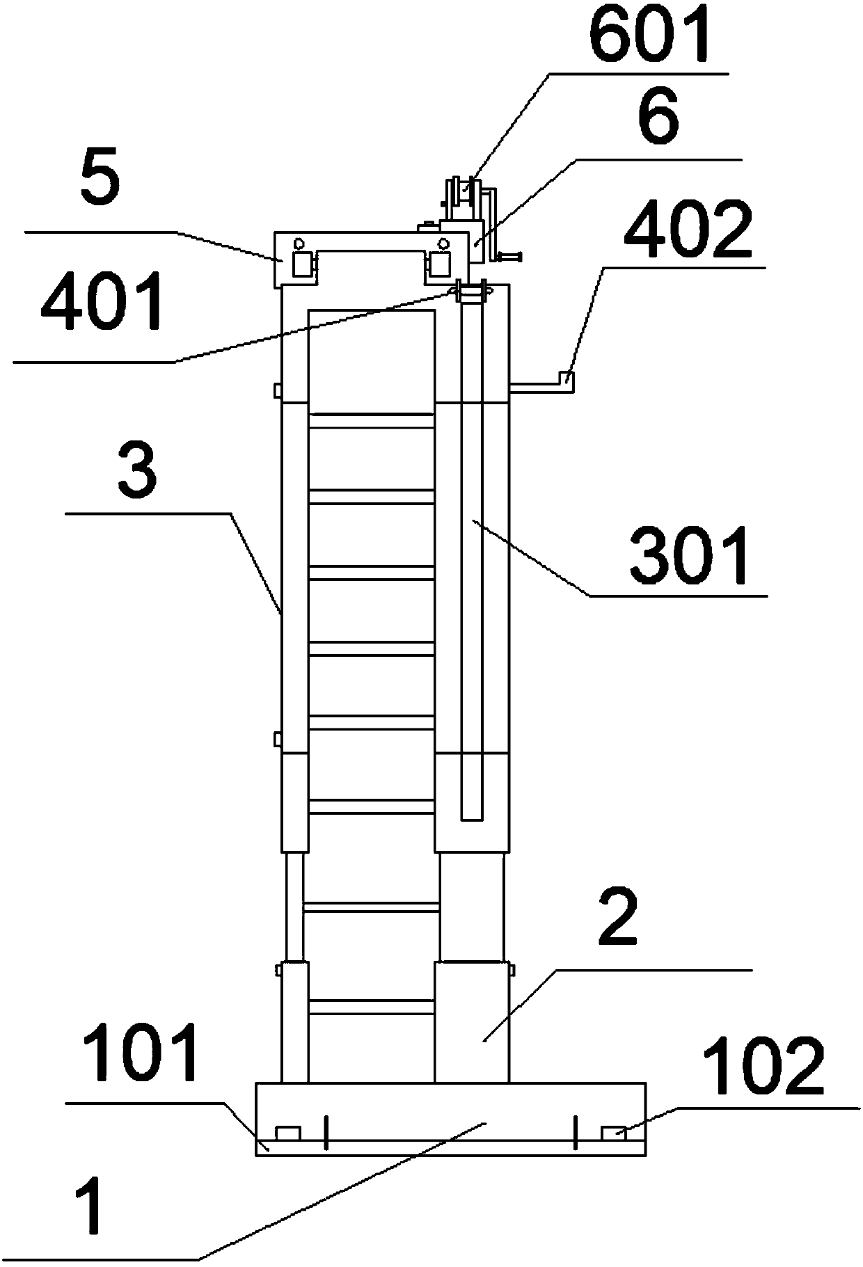 Building construction building material transporting device