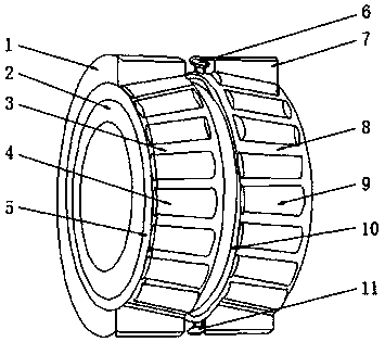 Double-row tapered roller bearing