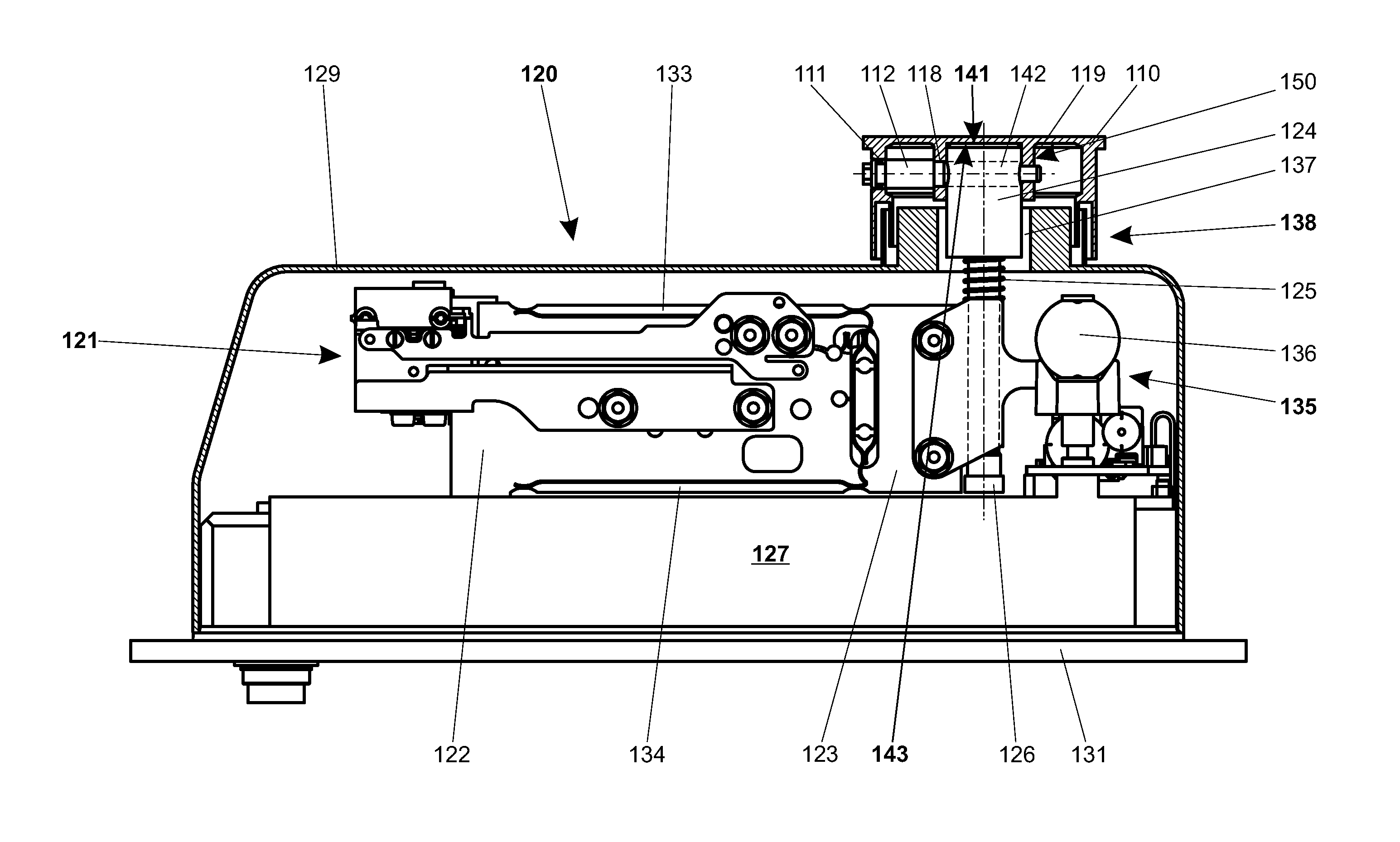 Gravimetric measuring instrument with releasable load receiver