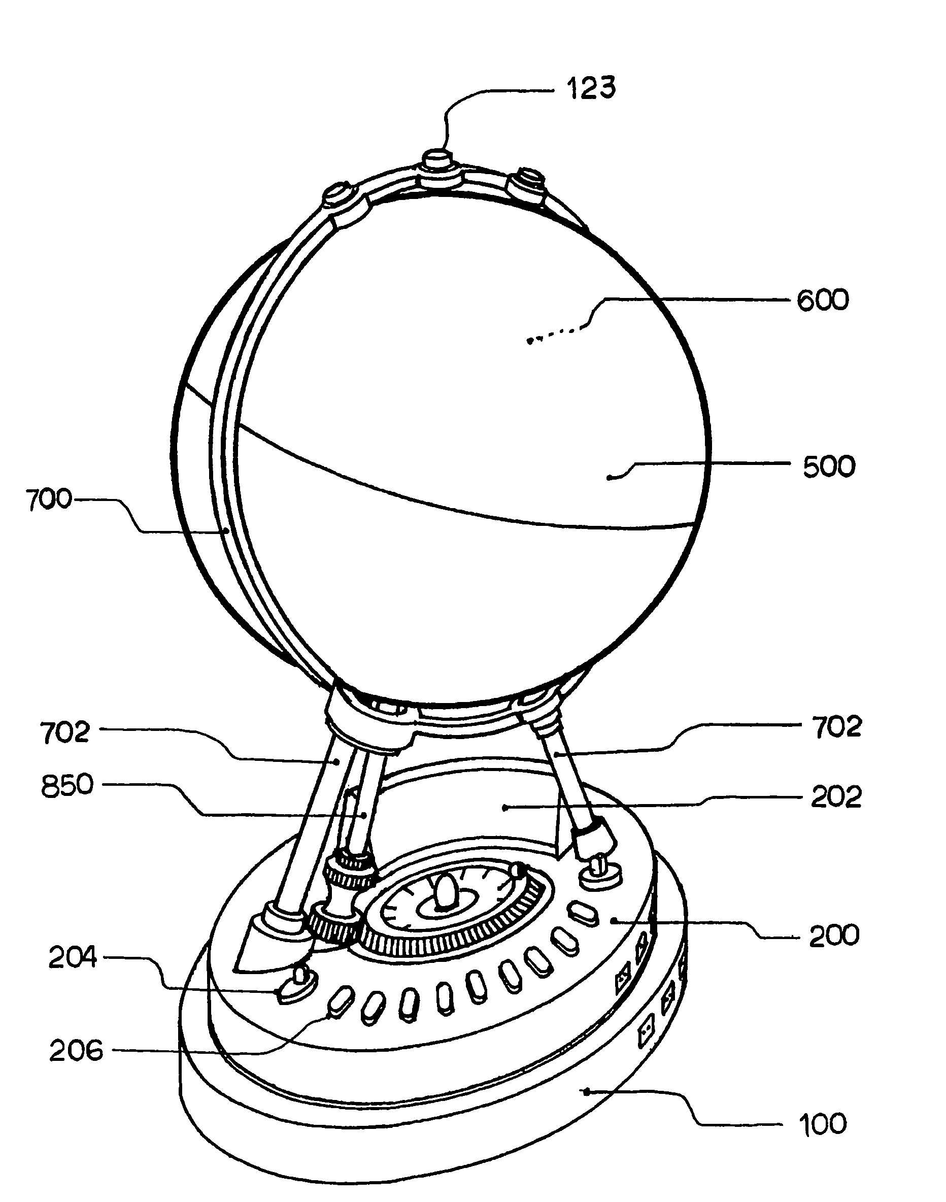 Globe apparatus for showing rotation and revolution - Eureka | Patsnap ...