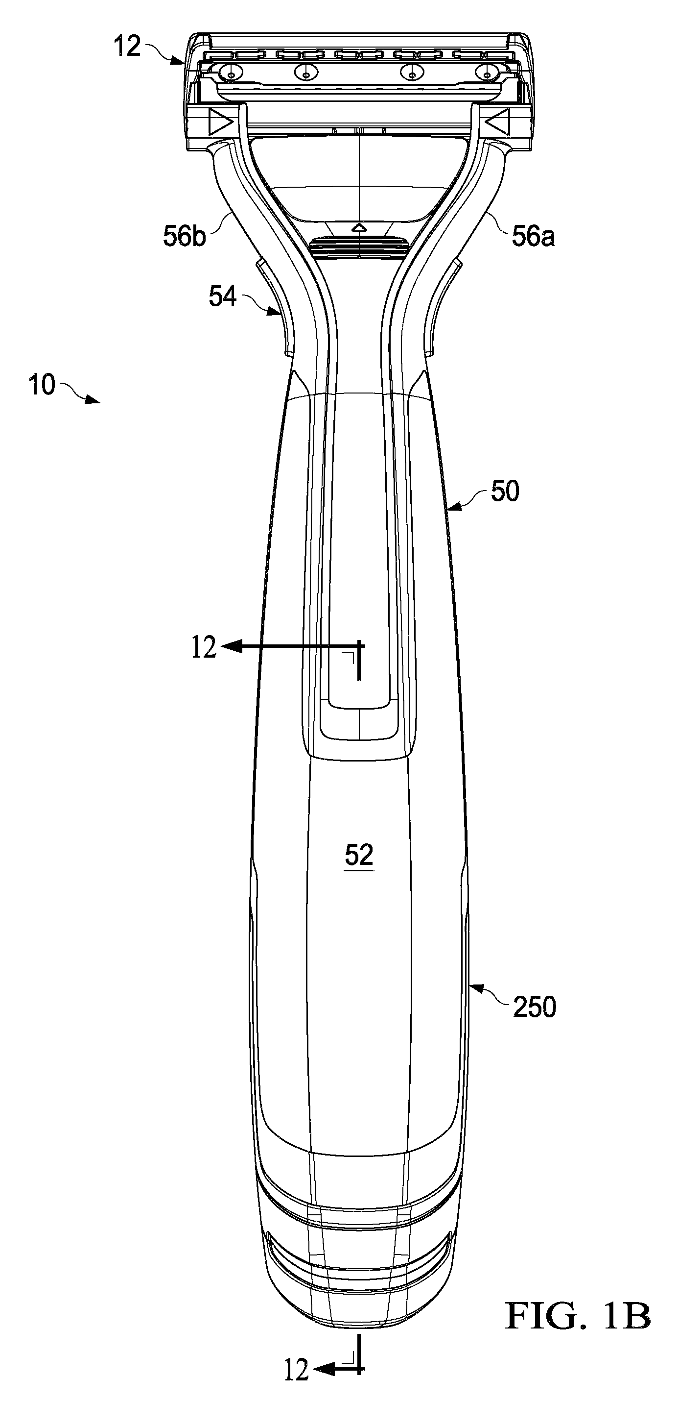 Handle for a liquid dispensing hair removal device