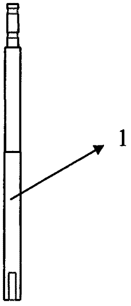 Transitional connection method for heating rod and water cooling electrode of crystal growing furnace