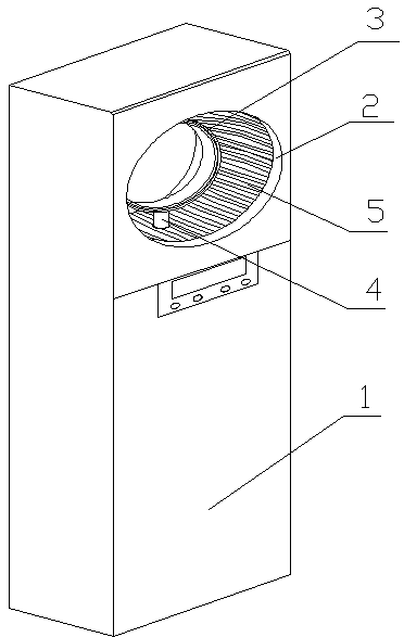 Inner air inlet wind tunnel air supply device