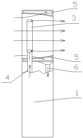 Inner air inlet wind tunnel air supply device