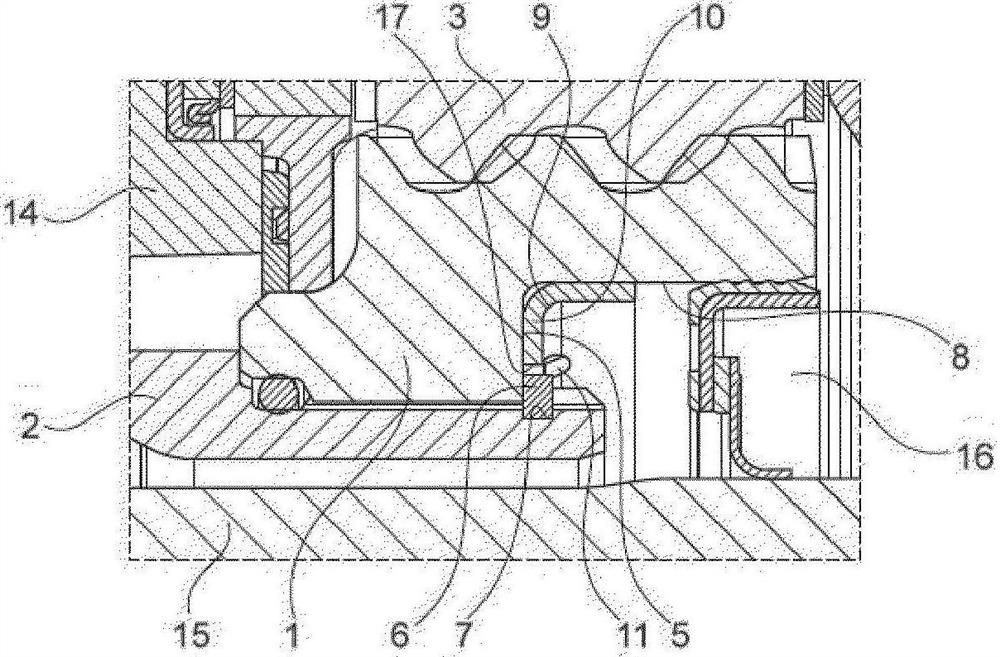 Assembly for securing the axial position of a sun gear of a planetary gearing stage on a rotor shaft of an electric machine, and use of such an assembly