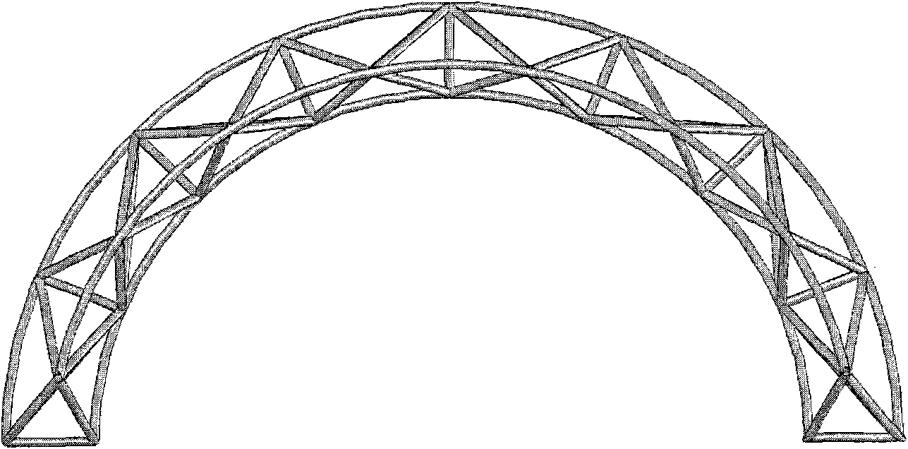 Complex truss structure drawing method