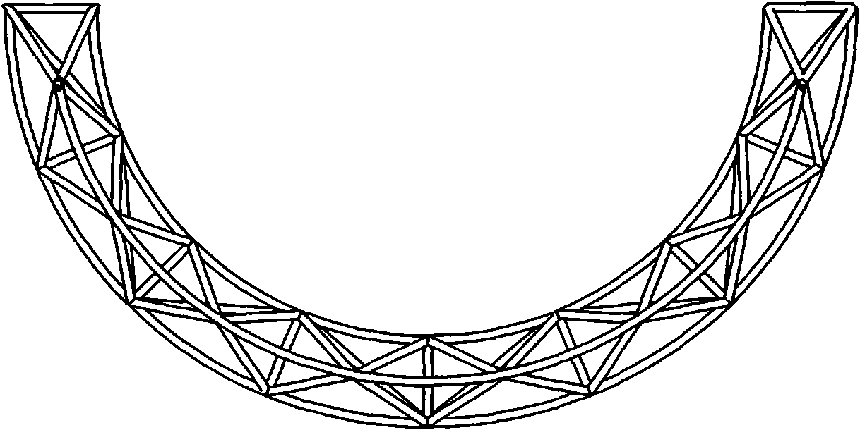 Complex truss structure drawing method