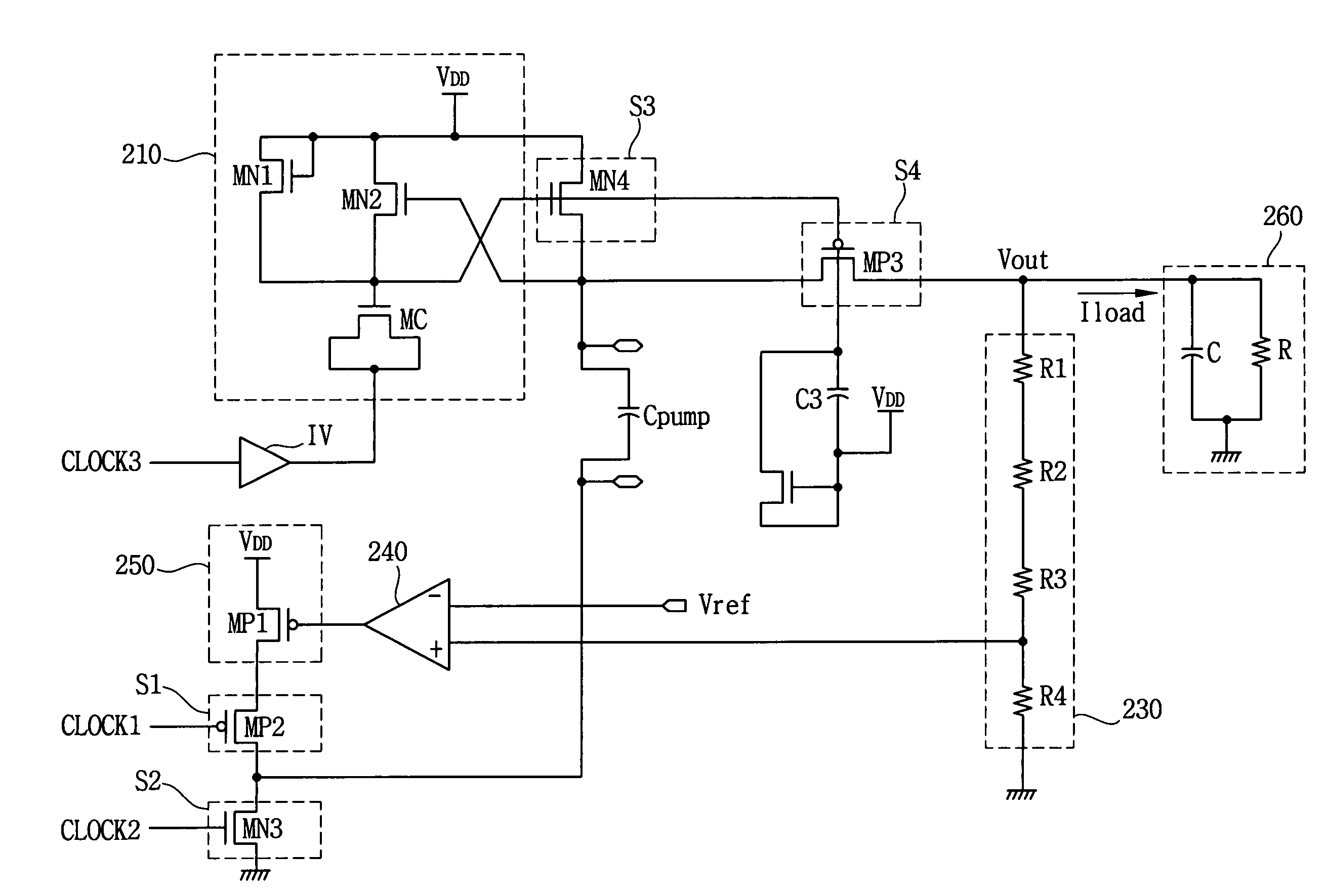 Apparatus for controlling a boosted voltage and method of controlling a boosted voltage