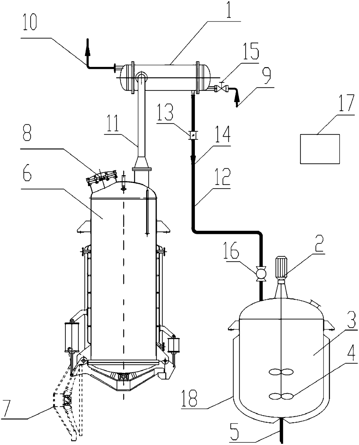 Distilling automatic control device and application thereof