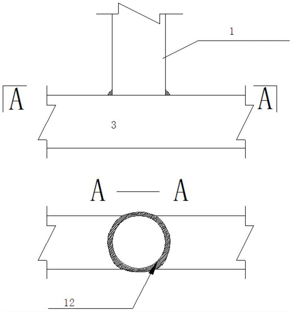 A kind of flat scaffolding for coal mine