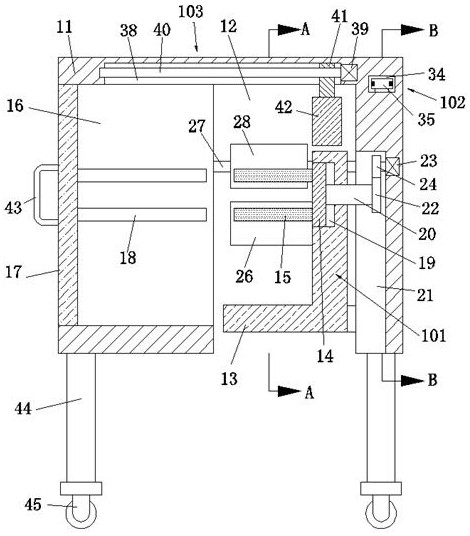 A quick rewinding device for a fire hose