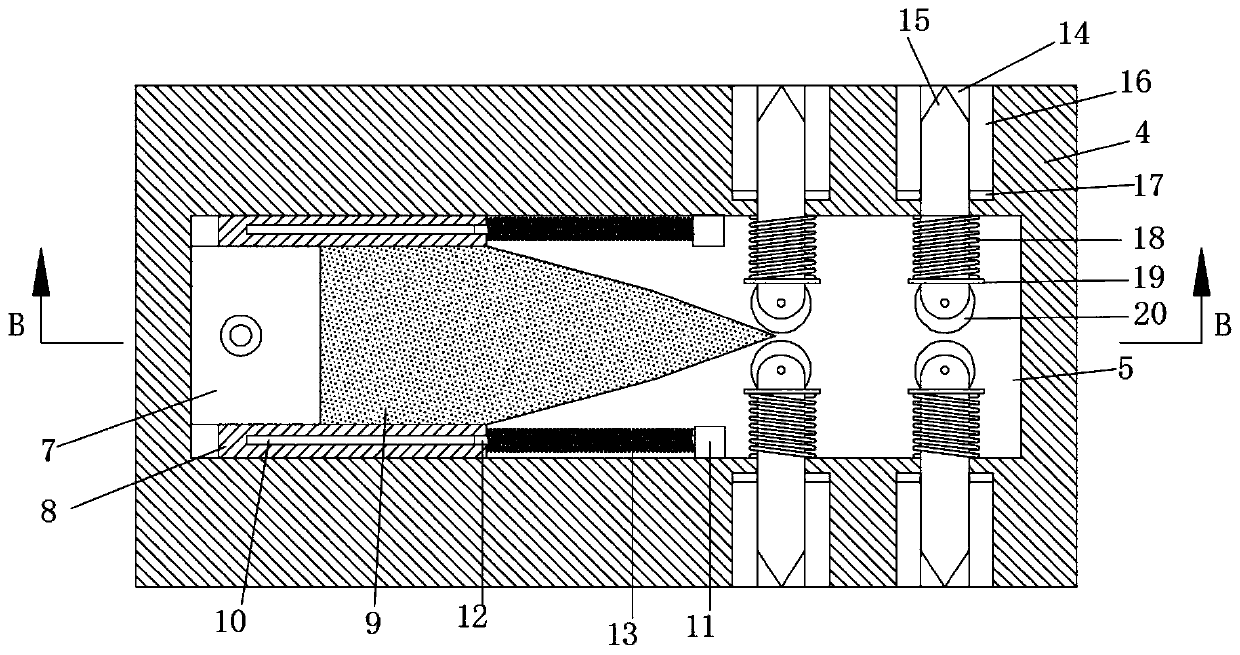 Door and window frame four-corner connecting block for earthquake suspension safety bin and mounting method thereof