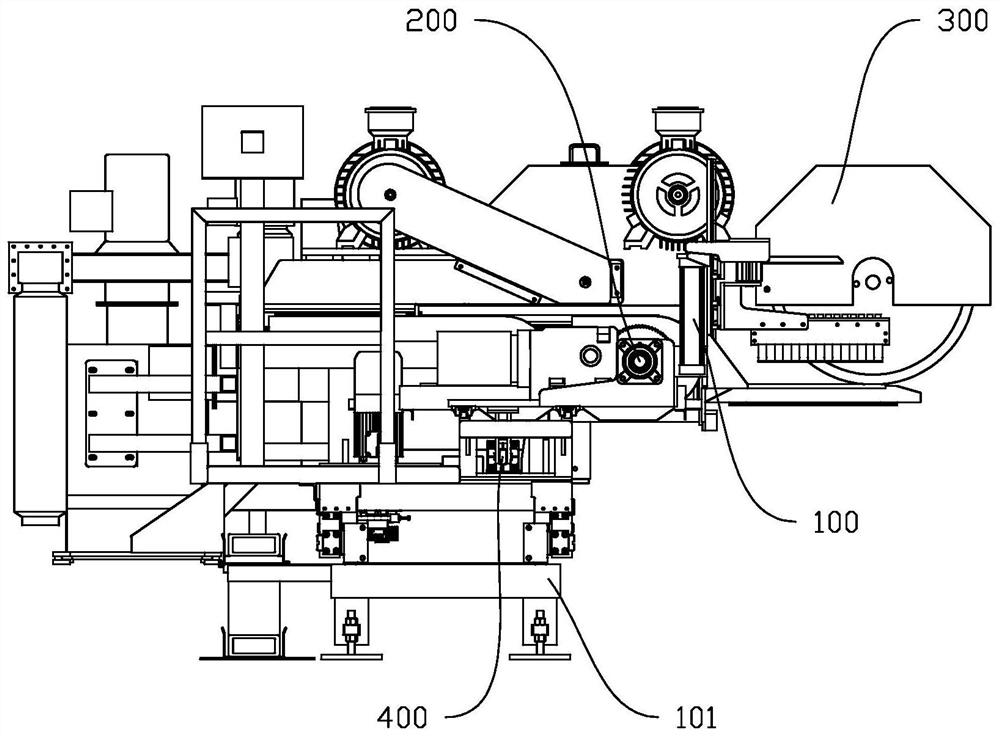 Sampling mechanism for traction sawing system