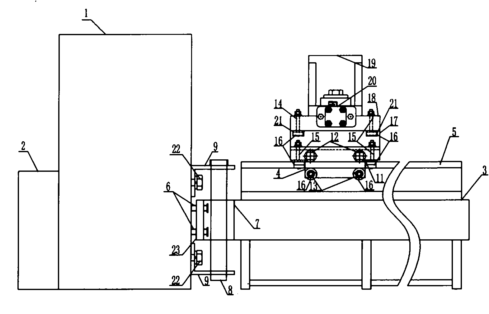 Fully-automatic metal band sawing machine