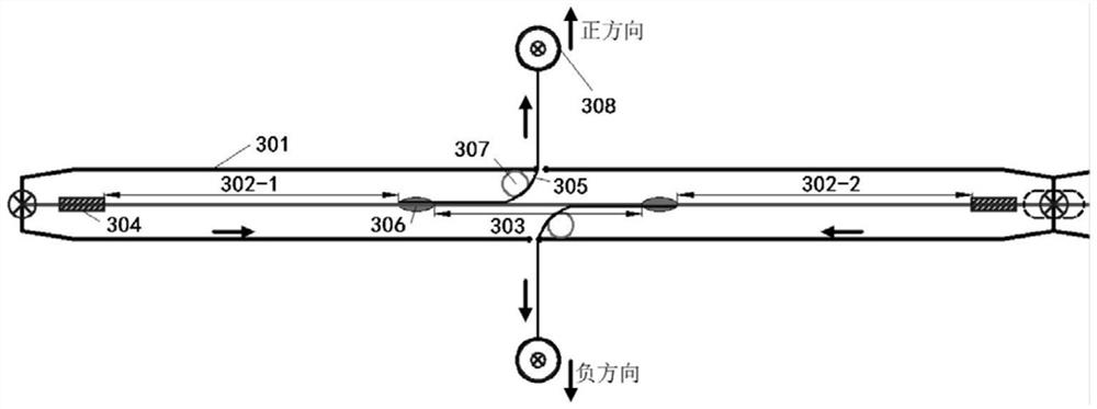 Structural deformation measuring device and method based on optical fiber sensing