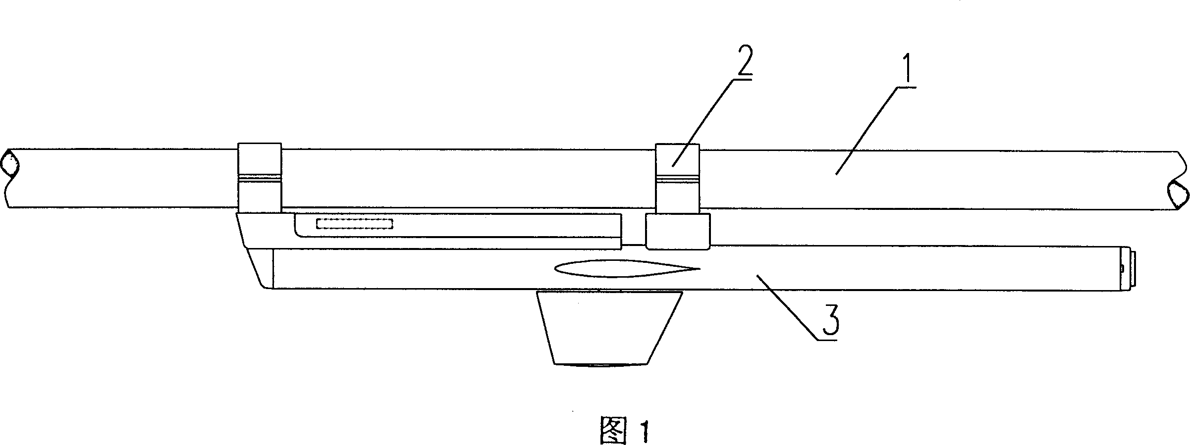 Ocean towing linear array three-blade balance unfolded device and method for determining zero angle of wing plate angle of attack