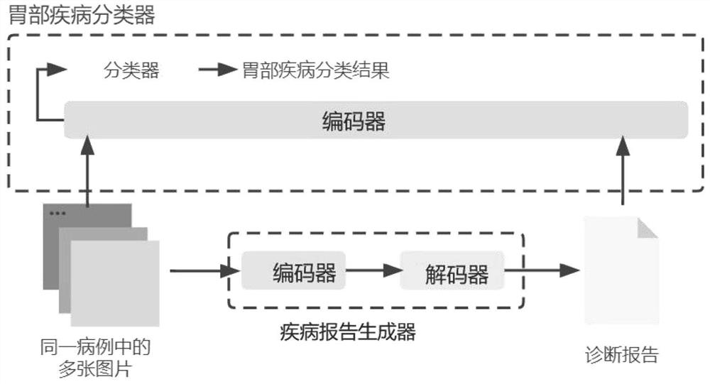 Stomach image processing method and system introducing picture translation information