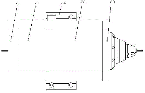 Rotary axis device integrated with pneumatic clamping mechanism for thin-walled pipes