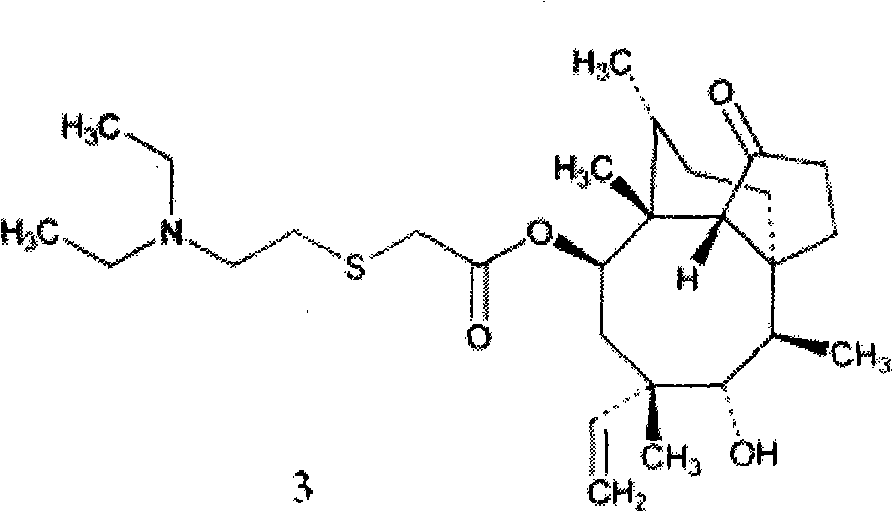 Synthesis method of p-toluene sulfonic acid pleuromutilin ester