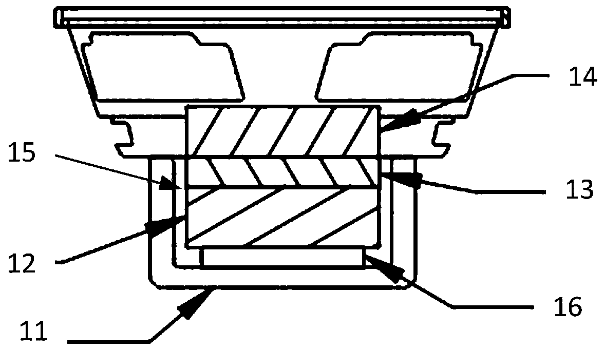 Auxiliary device and method for adding secondary magnet to loudspeaker