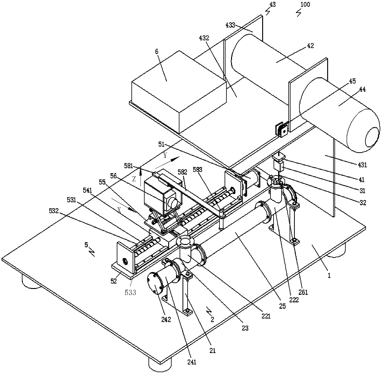 Multiphase flow pipeline mechanical wax removal simulation test device and mold for making wax deposits