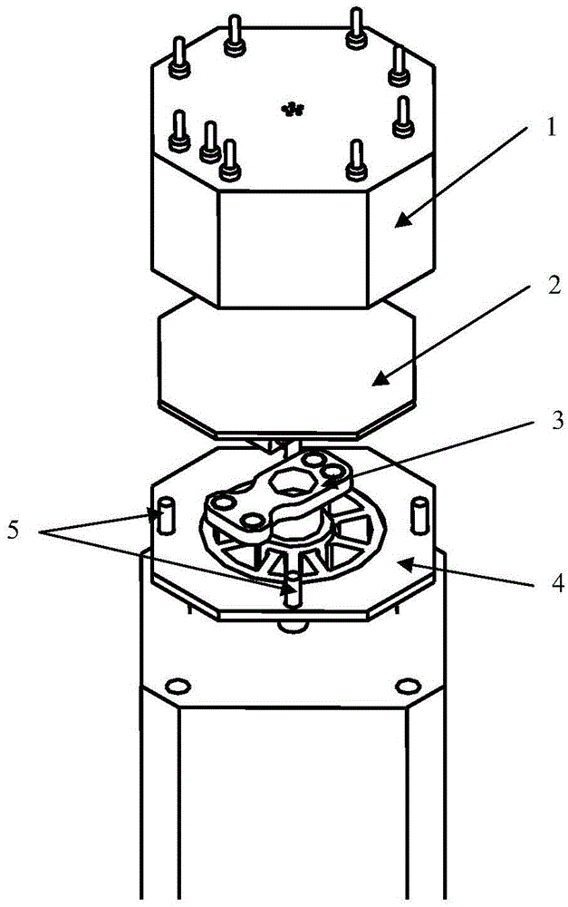 Position state detection device for satellite-bone R-type waveguide switch