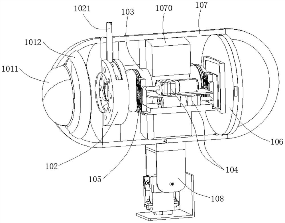 Visual bionic photosensitive imaging device and application method