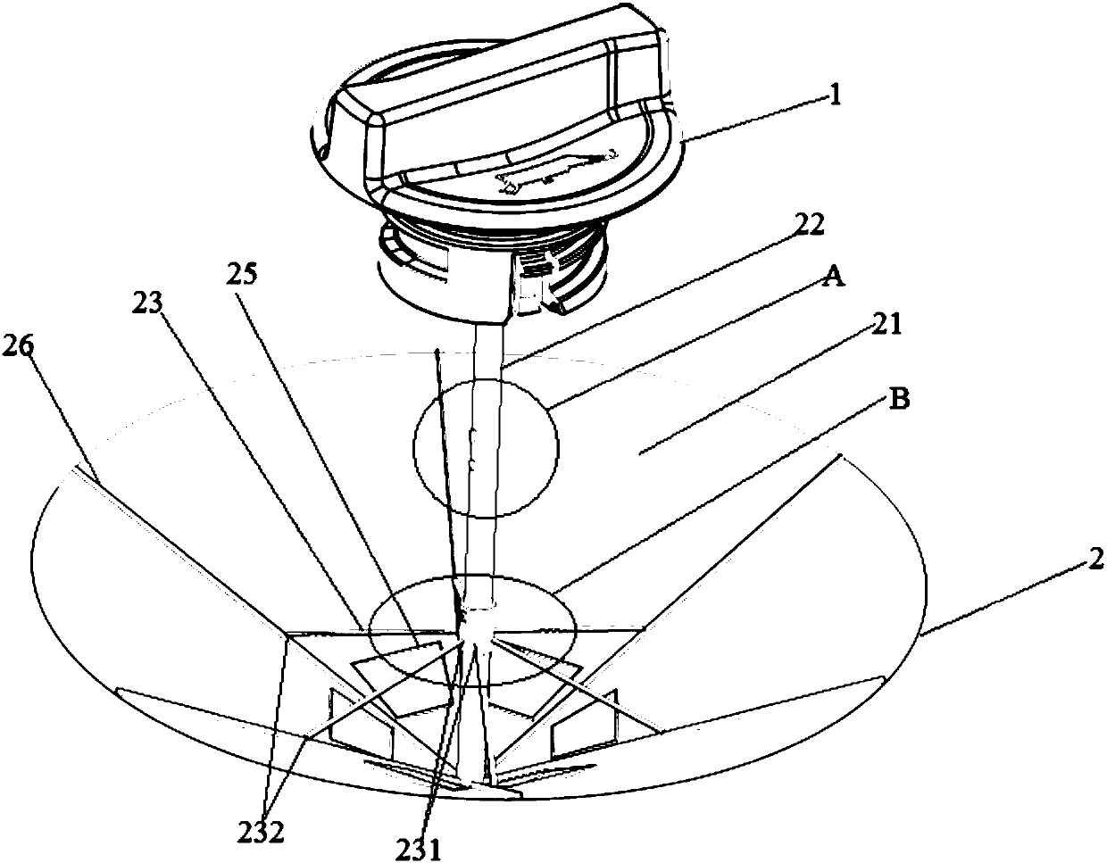 Filler cap structure for vehicles