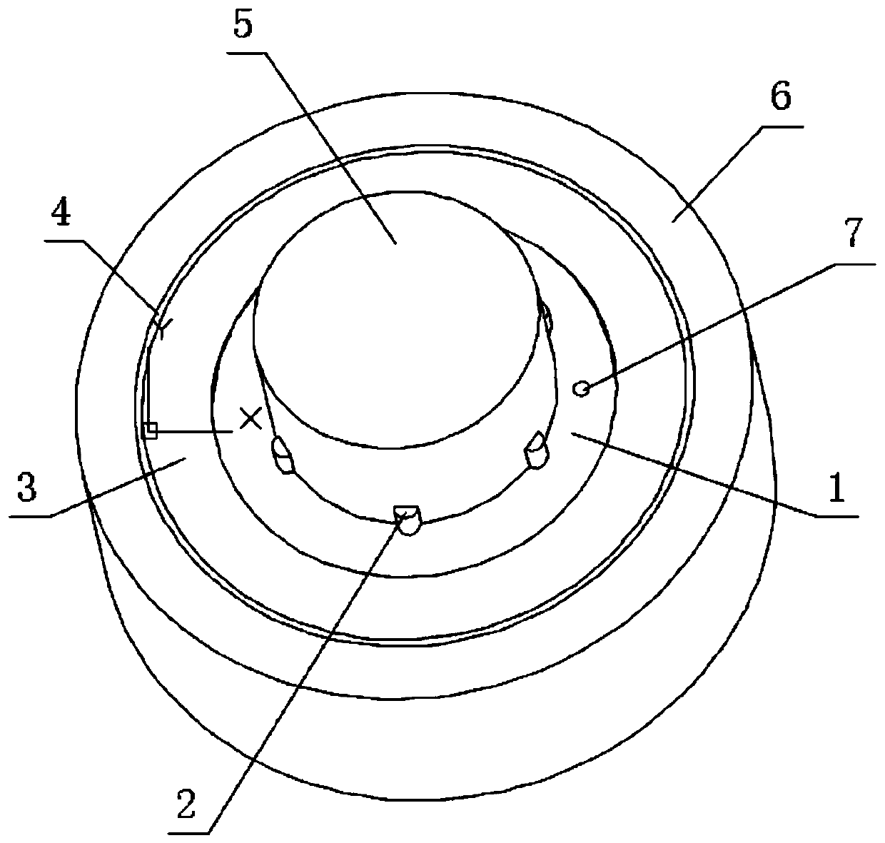 Single-row inner ring thrust ball bearing