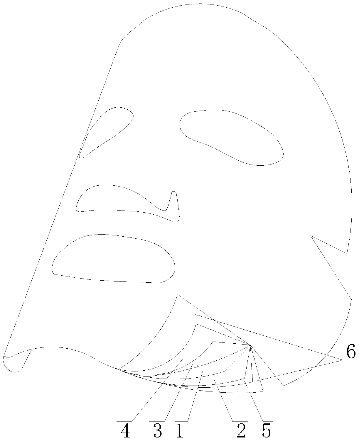 3D printing cosmetic mask and preparation method