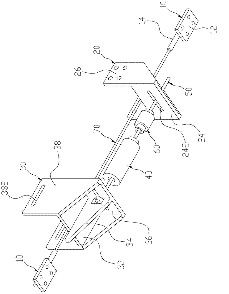 Surface embedded bar reinforced prestress tension method and device