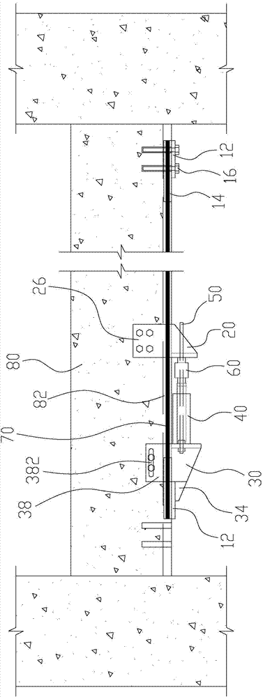 Surface embedded bar reinforced prestress tension method and device