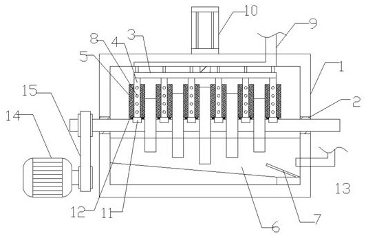 Steam turbine blade scaling cleaning device