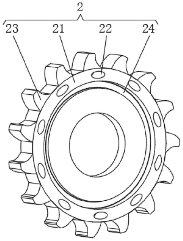 A hydraulic motor drive mechanism