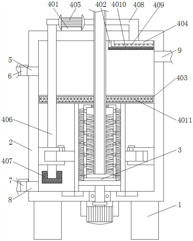 A gas-dust separator for removing fine dust from waste pot low-temperature semi-water gas