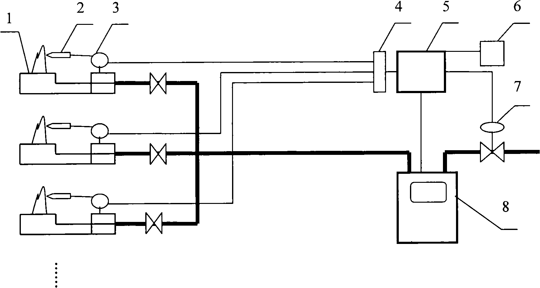 Indoor gas pipeline leakage protecting method and apparatus