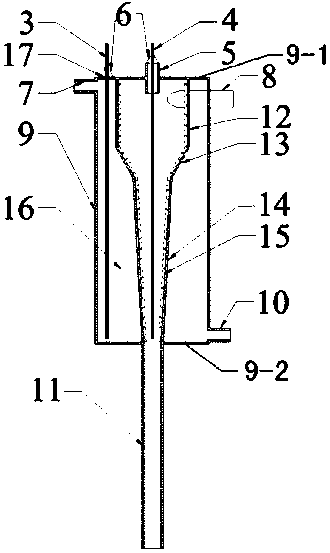 Static rotational flow emulsion-breaking device and application thereof