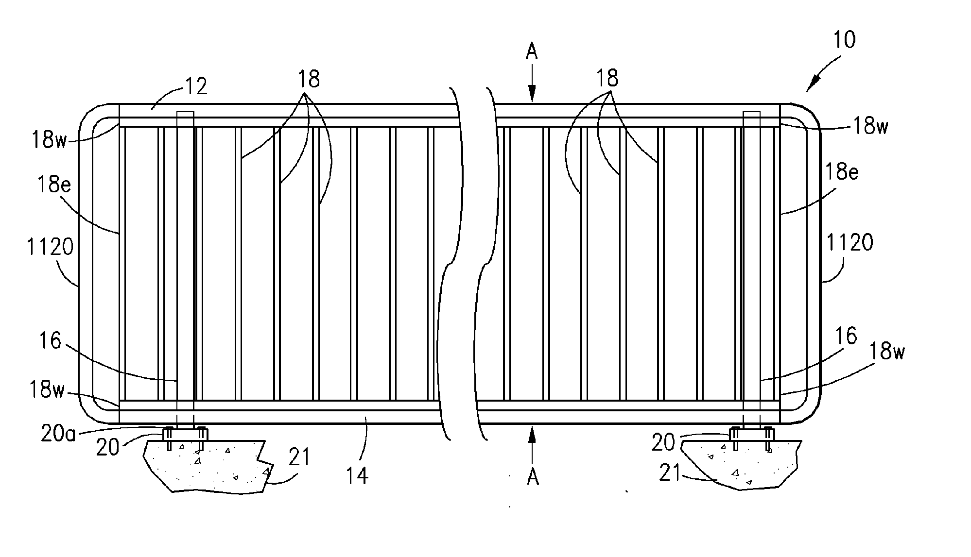 Apparatus for pedestrian railing with snap-in spacer and method of making
