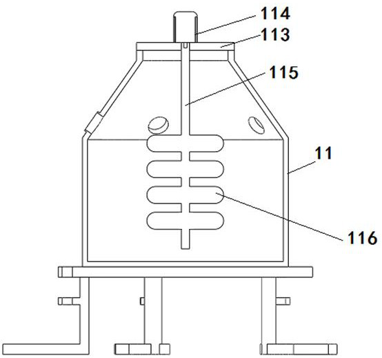 Composite microbial preparation for degrading kitchen garbage and preparation device