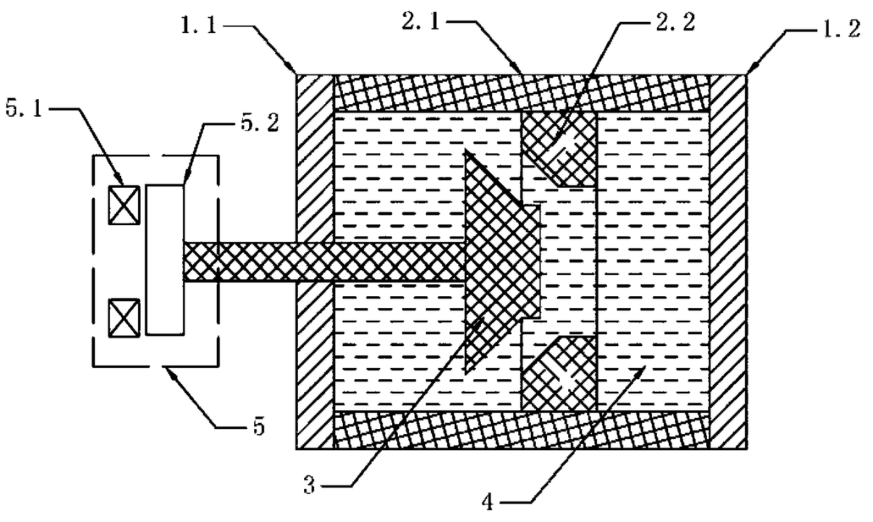 A liquid metal circuit breaker