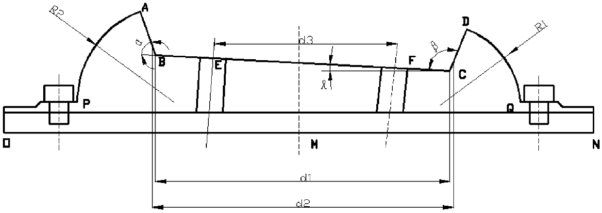 Rapid calculating method for ballastless track plate based on least square fitting