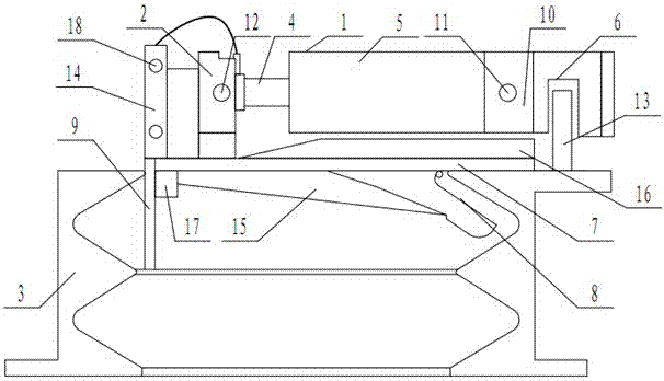 A device and method for correcting the middle groove of a scraper machine