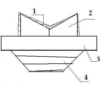 Flat-bottom concave screw plug connecting piece