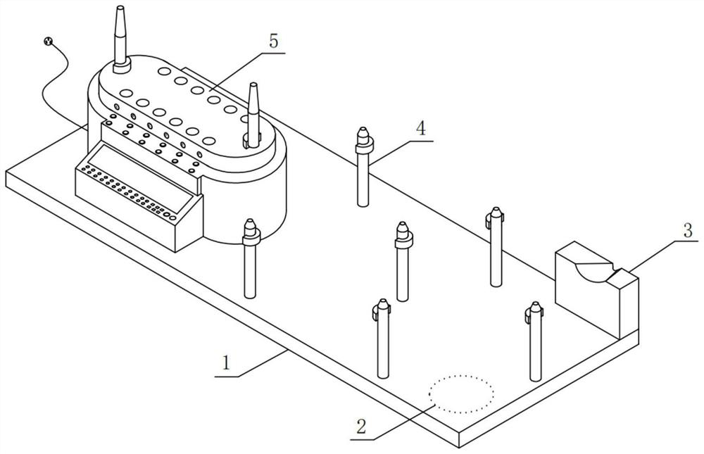 A cell suspension dispensing device