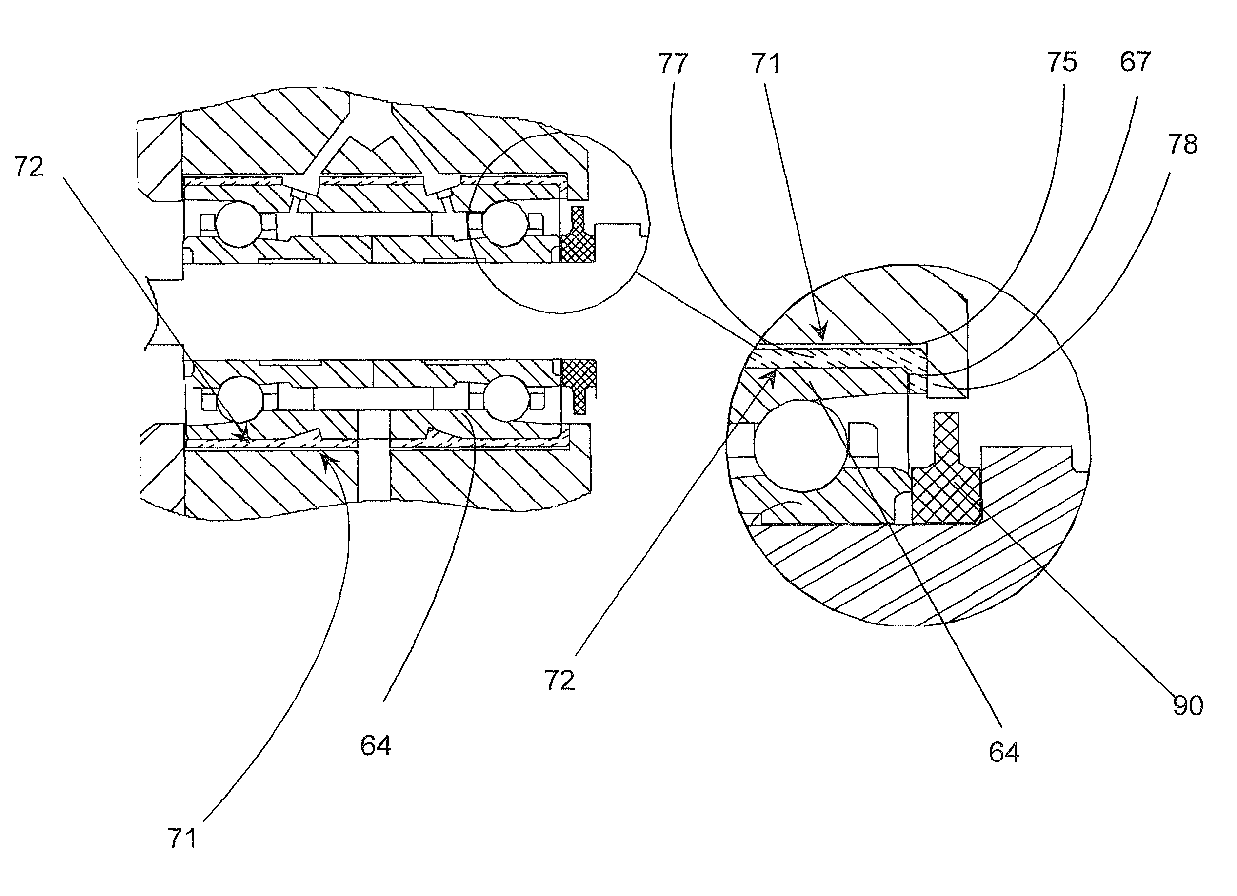 Insulating and damping sleeve for a rolling element bearing cartridge