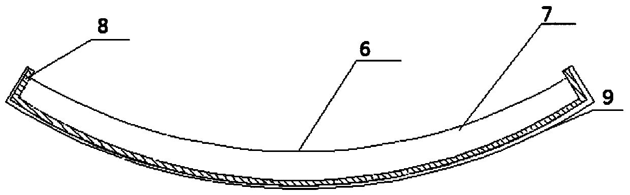 Method for preparing enamel arc plate with radius r larger than 3000 mm