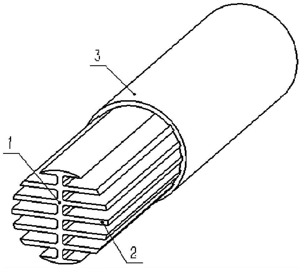 Axisymmetric comb-shaped inner fin structure and fin tube thereof