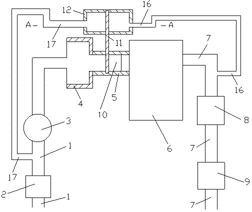 Gas inlet tumble flow control device of gasoline engine